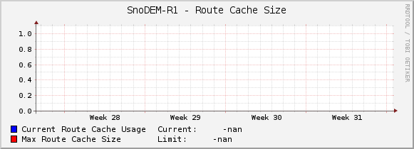 SnoDEM-R1 - Route Cache Size