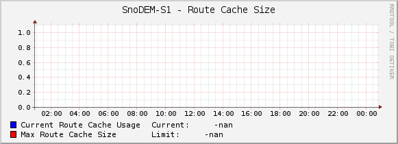 SnoDEM-S1 - Route Cache Size